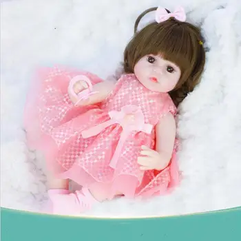 42cm Reborn Baby Doll Žavinga Minkštas Vinly Silikono Gyvas Kūdikis Modeliavimas Bebe Lėlės, Žaislai Mergaitėms