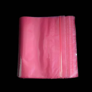 500pcs/daug rožinės spalvos Savarankiškai Sandarinimo Plastikiniai Maišeliai, mažosios plastikos ziplock maišai Premium Poli Butas Raudonų Plastikinių Zip-Lock Maišeliai