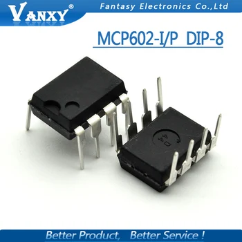 50PCS MCP602-I/P DIP8 MCP602 CINKAVIMAS 2.7 V 5.5 V nuo Vieno Tiekimo CMOS Op-Amps MCP602 DIP8