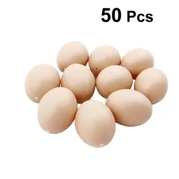 50Pcs Spalvotas Piešimo Kiaušiniai Dirbtiniai Kiaušiniai Netikras Velykų Kiaušinių Vaikai 