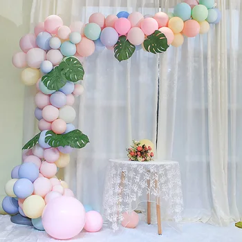 50pcs 10inch Macaron Kolbų Pastelinių Saldainiai Balionus, Gimtadienio Dekoracijas, Baby Shower Spalvinga Oro Kamuolys Vestuvių Arch Baloons