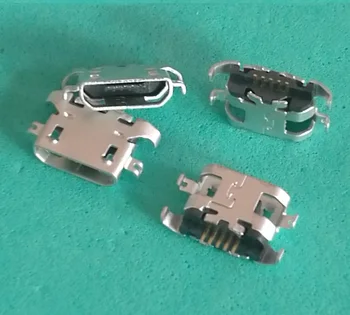 50pcs micro USB jungtis įkrovimo lizdas atsarginės Dalys, Lenovo A670 S650 S720 S820 S658T A830 A850 S939