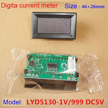5VNT Elektroninis skaitmeninis displėjus stalo dabartinės ammeter dc maitinimo LxD5130 DC5V -1v/999 inverter suvirinimo aparatas