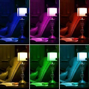5W RGB LED Lemputės Šviesos 8Modes 16Colors RGB Šviesos Lemputės Lampada Permainingi Spalvinga LED Lemputę, Lempa Su infraraudonųjų SPINDULIŲ Nuotolinio Valdymo