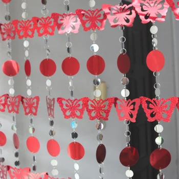 5m Kalėdų dekoravimo užuolaidų lazerio blizgančiais užuolaidų Švenčių šalis, vestuvių dekoravimas supplie