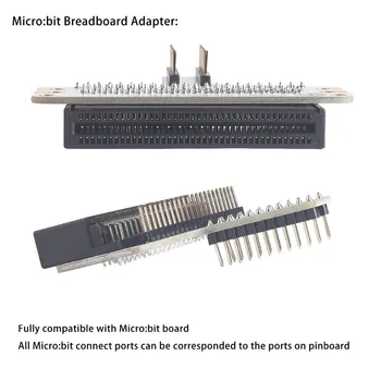 5vnt Breadboard Adapteris BBC Micro:tiek microbit Valdybos Mikro Valdiklis, skirtas Vaikams Švietimo Kodavimo Programavimo FZ3247