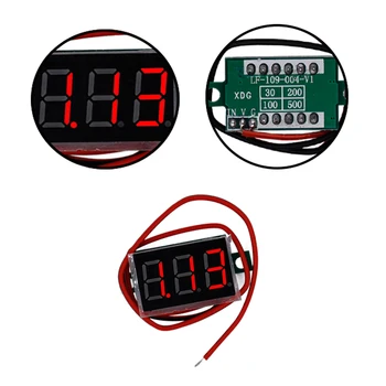 5vnt/daug 0.36 colių Elektros Skaitmeninis Raudona LCD Voltmeter Skydelis Volt Skaitiklio Įtampos Testeriai 30% nuolaida