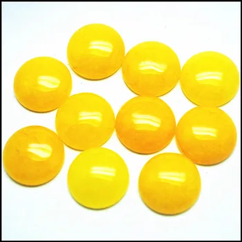 5vnt pobūdžio geltonas akmuo cabochons gem akmens KABINAS apvalios formos ne skylė teardops formos 12mm kaip 14mm 16mm karšto pardavimo rezultatai