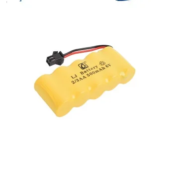 6 v 500mah NI-CD Baterijos, Elektriniai žaislai automobilių Telerobot valtis Nuotolinio valdymo Bakas vandens bullet gun įkraunama baterija