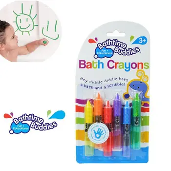 6Pcs Kūdikių Vonia Pieštuku Bamblys Skalbti Bathtime Saugos Įdomus Žaisti Švietimo Žaislas Vaikams Piešimo Žaislai, Vonios Žaislas