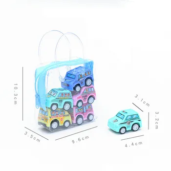 6pcs Mini Traukti Atgal, Automobilių Žaislai Automobilio Modelį Žaislas Mobiliosios Transporto priemonės Gaisro Sunkvežimių Taksi Modelis Vaikas Automobiliai Berniukas Žaislai Diecasts Žaislas Vaikams, Dovana