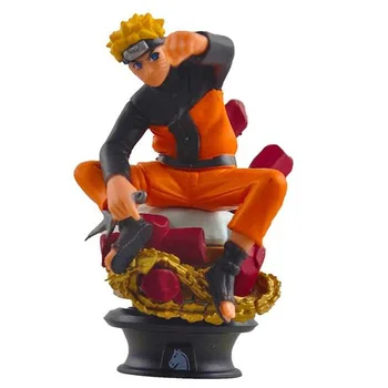 6pcs/ Set Naruto Sasuke Gaara Pav Kakashi Veiksmų Skaičiai Anime Naruto PVC Duomenys Kolekcines, Modelį, Žaislai, Kalėdų Dovanos Vaikams