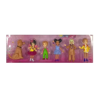 6pcs/daug išgalvotas nancy PVC Žaislai fancynancy Lėlės Veiksmų Skaičius, vaikų gimtadienio dovanų 8-9cm