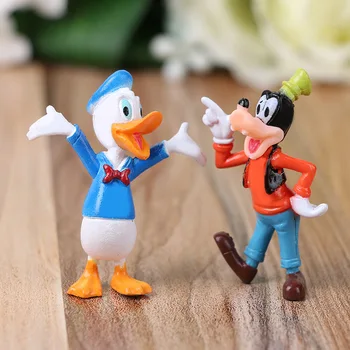 6pcs/set Disney Duomenys Mickey Mouse Minnie Mouse Klubo Gimtadienio Tortas Apdailos PVC Anime Pav Žaislai Vaikams