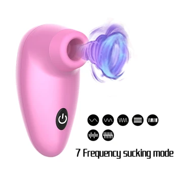 7 greičio Čiulpti Dildo Vibratorius G Spot-Klitorio Stimuliatorius Orgazmas Vibratorius Dvigubas Baigėsi Vibratorių Sekso Žaislas, Skirtas Lesbietės Suaugusiųjų