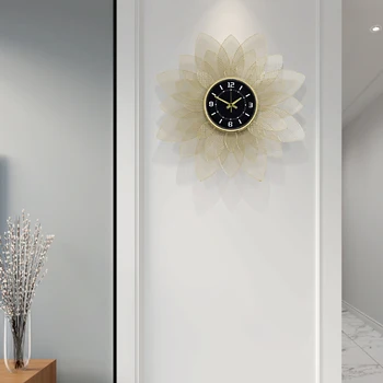 70cm Šiaurės laikrodis sieninis laikrodis modernus dizainas, garso išjungimo laikrodis restoranas namuose mados dekoratyvinis kvarcinis laikrodis didelis laikrodis ant sienos