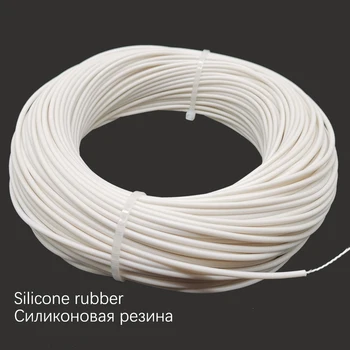 74 omai/metre silikono gumos lydinio spiralės kaitinimo viela šildymo kabelis elektro-šilumos viela minkšta wram universalus šildymo kabelis