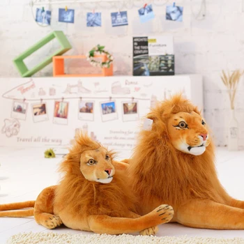 75 cm Tikroviška Liūtas Pliušiniai Žaislai, Minkšti Iškamšos Modeliavimas Milžiniškas Liūtas Miega Lėlės Pagalvę Vaikams, Vaikų Gimtadienio Dovanos