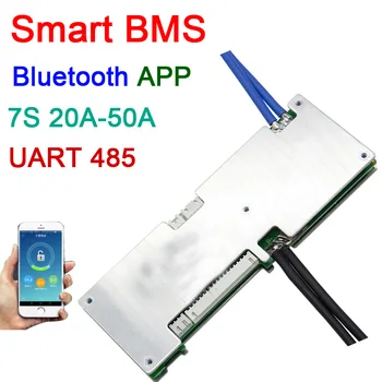 7S 24V 40A 50A 30A 20A smart Ličio li-ion baterija apsaugos valdybos BMS sistema, 