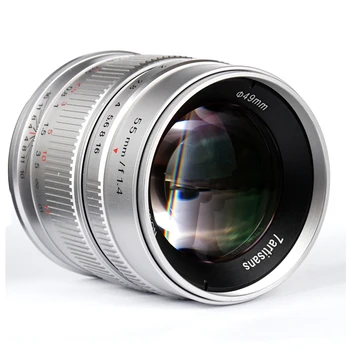 7artisans 55mm F1.4 Didelės Diafragmos Portretas, Rankinis Fokusavimas Mikro Kamera, Objektyvas Tinka Canon EOSM sony E-Mount Fuji FX objektyvas Suma