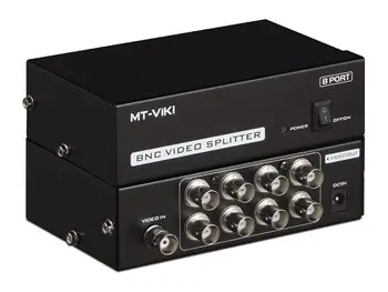 8 Port BNC Video Splitter, 1 BNC 8 BNC out, CCTV DVR multi-ekranas stebėjimo sistemos platintojas