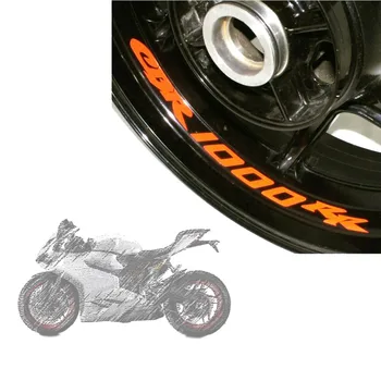 8X aukštos kokybės motociklo ratų lipdukai vandeniui šviesą Atspindintys lipdukai ratlankio juostos HONDA CBR1000RR CBR 1000RR CBR1000 RR