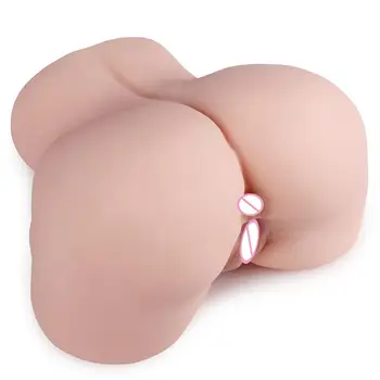 9kg 3D Realus Big Ass Sekso Lėlė Pusę Kūno Nekilnojamojo Makšties Strapon Išangę Pūlingas Dual Channel Vyrų Masturbator Taurės Sekso žaisliukai Suaugusiems
