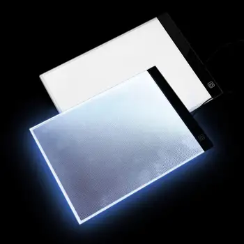 A4 LED Šviesos Padas Diamond Tapyba, USB Powered 5D Diamond Siuvinėjimo Reikmenys Šviesos, stalo Įrankiai dėklas Rinkinyje