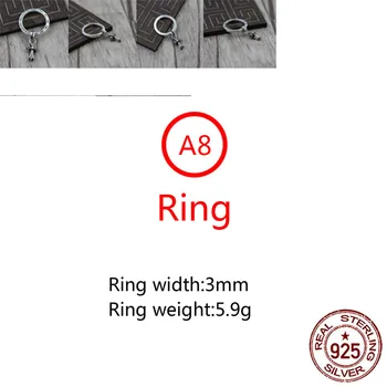 A8- s925 sterlingas sidabro žiedas papuošalų punk kryžiaus stiliaus asmenybės žiedas retro pora formą siųsti draugams dovanų 2020 karšto