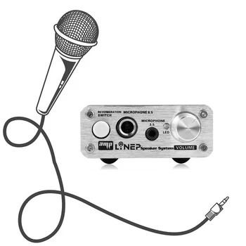 A907 Mini Mic Garso Stiprintuvas, Mikrofonas, Garso Stiprintuvas Mic Aidėjimo 2 Kanalu Karaoke Dinaminis Mikrofonas
