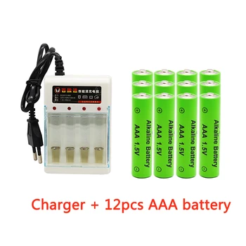 AAA baterijos 2100mAh 1,5 V alkaline AAA tipo akumuliatorius, skirtas nuotolinio valdymo žaislas šviesos baterijos ES plug1.2V 1,5 V AA AAA įkroviklis