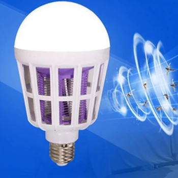 AC 110V, 220V Elektroninių Uodų Žudikas Lemputė E27 9W LED Lemputės, Namų Apšvietimas Miegamajame anti-uodų UV šviesos