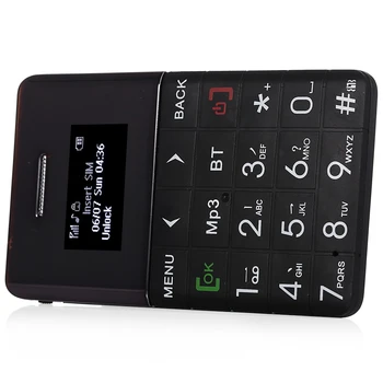 AEKU Qmart Q5 2G GSM Kortelės, Mobiliojo ryšio Telefonas 5.5 mm Ultra Plonas Kišenėje Mini Slim 0.96 colių 