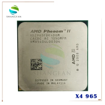 AMD Phenom X4 965 3.4 GHz Quad-Core CPU Procesorius X4 965 HDZ965FBK4DGM 125W Socket AM3 938pin