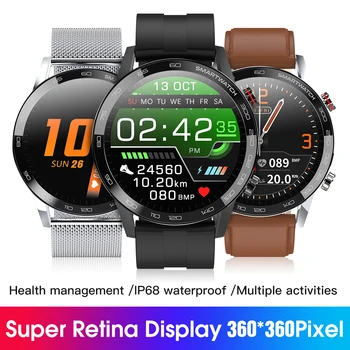Abay L16 Smart Watch Vyrų EKG+PPG IP68 Vandeniui 