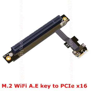 Alkūnė M. 2 wifi Klavišą A E A+E, PCIe 16x Stove Extender Adapterio plokštę Gen 3.0 Kabelį Klavišą A. E m2 pci-e x16 PCI-E 1x 2x 4x 8x 16x