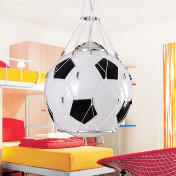 American Vintage Sporto Tema LED Futbolo/Krepšinio Sieniniai šviestuvai Miegamajame Berniukas Futbolo Kabo Žibintai Vaikų Kambarys De Rungtynių