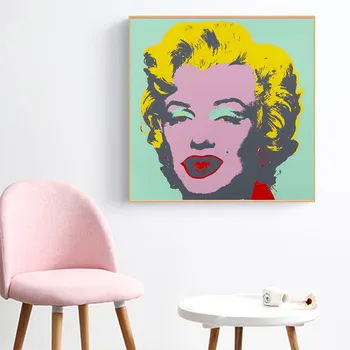 Andy Warholas Meno Marilyn Monroe Seksualių Moterų Tapybos Drobės Plakatai ir Spausdina Sienos Nuotrauka Meno Kambarį Cuadros Neįrėminti