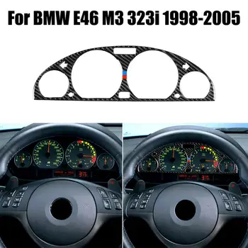 Anglies Pluošto Prietaisų Skydelio Apdaila Lipdukas BMW Vidaus Prietaisų Skydelis Dekoratyvinis Rėmelis BMW E46 M3 1998-2005 m.