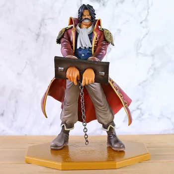 Anime One Piece P. O. P Paveikslas Veiksmų Gol D Roger Gold Roger Puikus Modeliui 10-ojo Jubiliejaus PVC Kolekcijos Modelis MegaHouse Žaislai