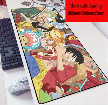 Anime One Piece Žaidimų Pelės kilimėliai Padmouse 900x300x2mm Žaidėjus, Klaviatūros, Pelės Kilimėlis, skirtas Žaisti CS GO Kompiuteris Notbook Kilimėlis
