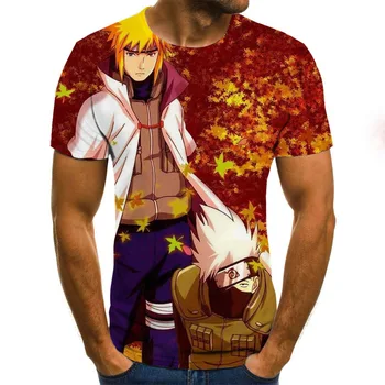 Anime man 3D atspausdintas T-shirt vasarą naujas mados patogiai trumpas rankovėmis vyriški T-shirt gatvės drabužiai
