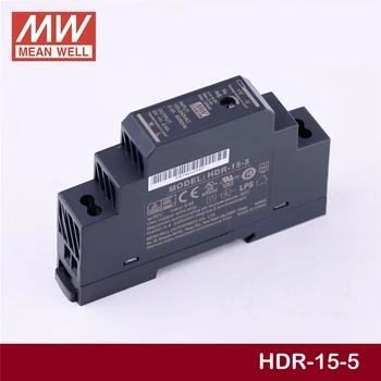 Ankang TAI GERAI, HDR-15-5 5V 2.4 meanwell HDR-15 15W Bendrosios Produkcijos Pramonės DIN Bėgelio Maitinimo šaltinis