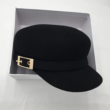 Apie naują vilnos kepurė Anglijos jojimo skrybėlę laisvalaikio vyrų ir moterų rinktinėje juoda Skydeliai