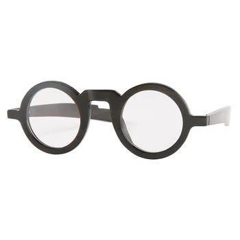 Apvalus juodo jaučio ragų, optiniai akiniai, akinių rėmeliai akiniai akiniai unisex vyrų ir moterų ragų akiniai nuo saulės