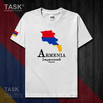 Armėnija RANKOS AM nacionalinės komandos Jerevanas mens nauji marškinėliai Mados viršūnes Trumpas Rankovės sporto drabužių vasaros medvilnės marškinėliai banga 50