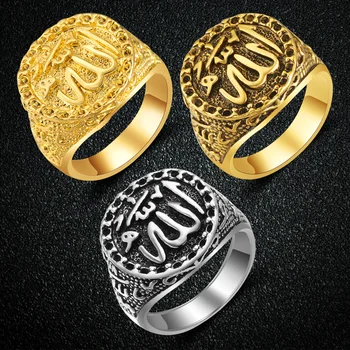 Asmenybės Artimųjų Rytų Musulmonų Arabų Raštą Žiedas Senovinių Religinių Įsitikinimų Žiedas Antikvariniai Papuošalai Dovana Vyrams Priedai