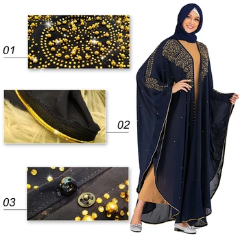 Atidaryti Dubajus Abaja Kimono Megztinis Musulmonų Suknelė, Hijab Turkijos Islamo Drabužiai Moterims Kaftan Caftan Skraiste Djelaba Femme Niqab