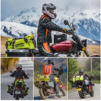 Atsparus vandeniui Motociklo Galiniai Maišelį Kelionės Sausas Krepšys OSAH DRYPAK Moto 40/60Liter Motociklą Bagažo Kuprinė Motociklo Sėdynės Krepšys