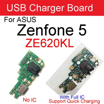 Audio jungtis ir USB Įkroviklį Valdybos Asus Zenfone 5 2018 5Z ZE620KL Z01RD Įkrovimo lizdas Doko Jungtis Su Mikrofonu Išbandyti Geras